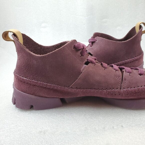 Clarks Trigenic Flex Plum Leather Sneaker New Sample | US 9 - Picture 4 of 10
